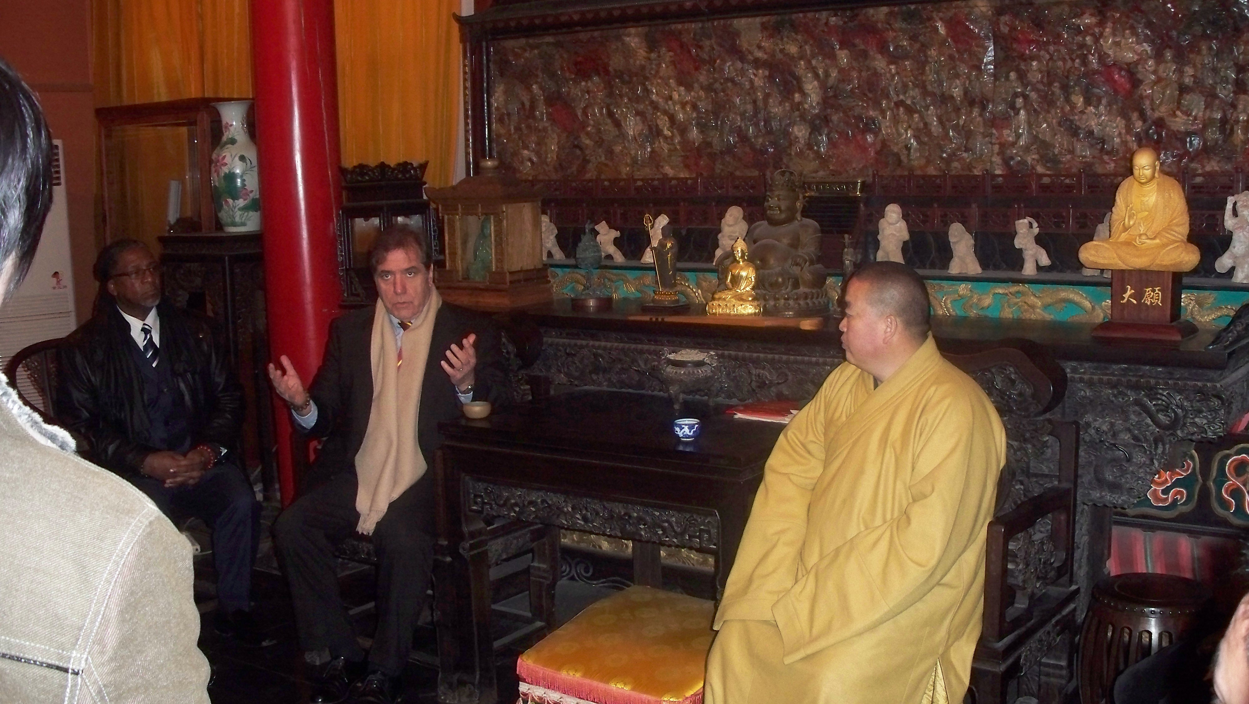 Dr.  Fred DiUlus & Venerable Abbott Shi Yngxin